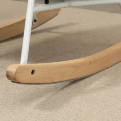 HOMCOM Accent Rocking Chairs, Upholstered Nursery Glider Rocker, Modern Armchair, Wingback Chair For Living Room And Bedroom, Gray -Homcom GUEST fd07da6f 7d99 4976 b4d7 03a669c62ad8